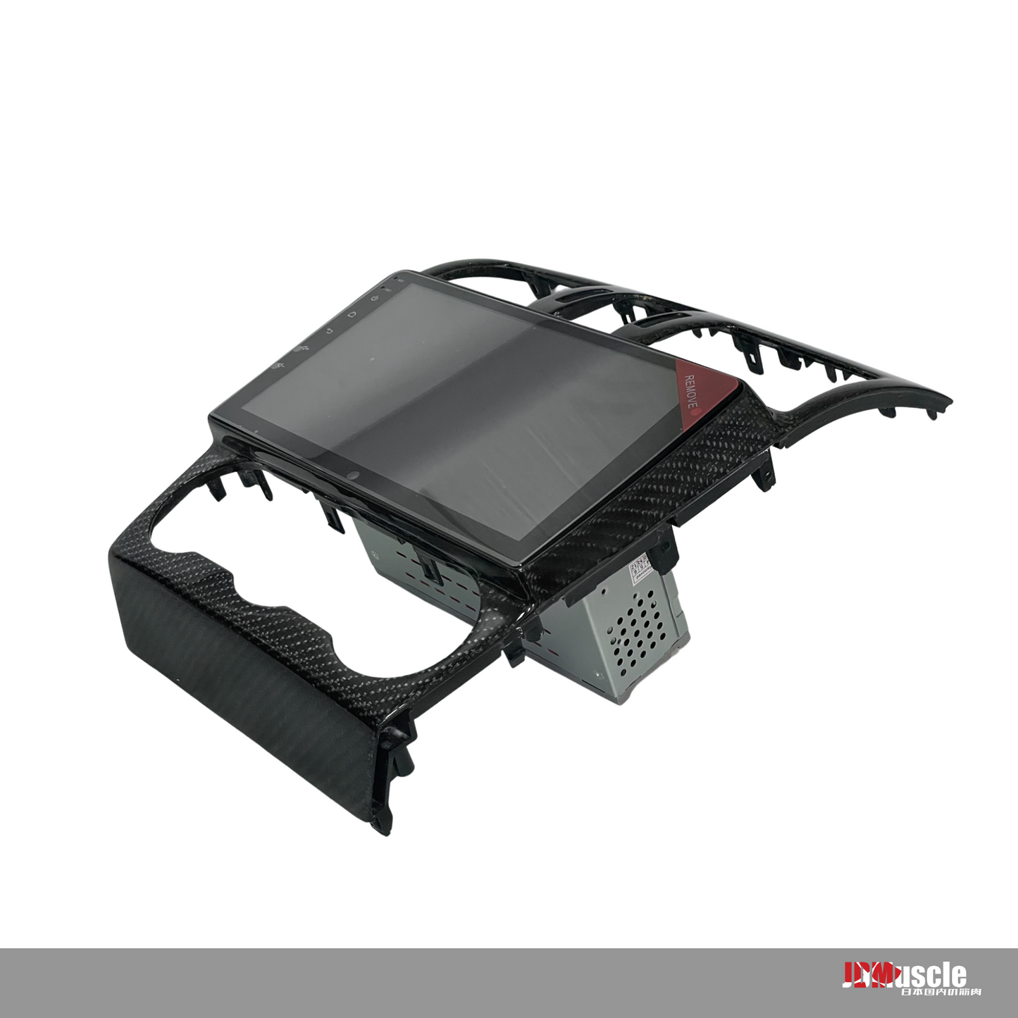 JDMuscle iDoing Head Unit Trim Replacement for 15-21 WRX/STI - Carbon Fiber/Painted
