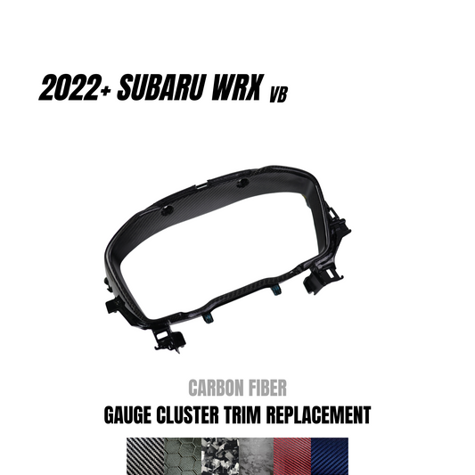 JDMuscle 2022-23 WRX Carbon Fiber Gauge Cluster Trim Replacement | JDM-WRX22-GCC#CF