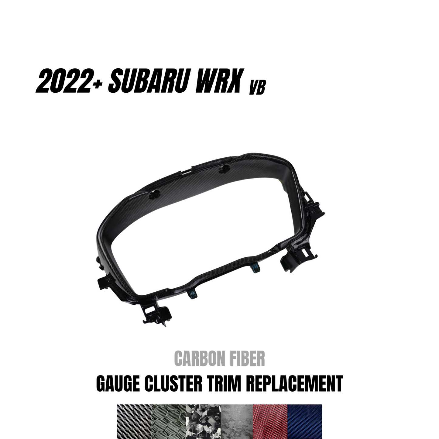 JDMuscle 22-25 WRX Carbon Fiber Gauge Cluster Trim Replacement