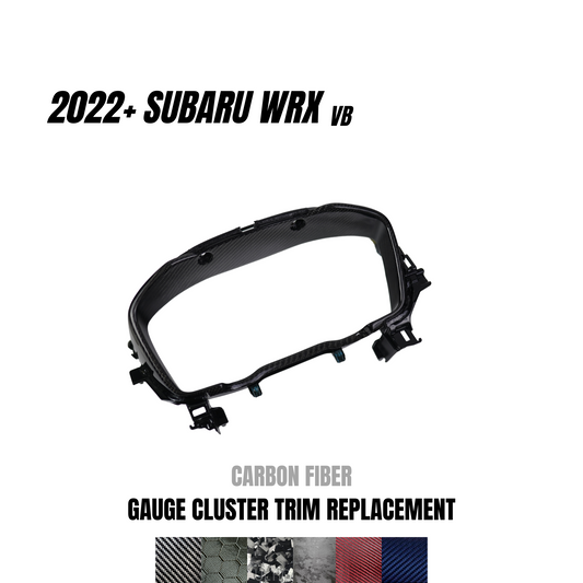 JDMuscle 22-25 WRX Carbon Fiber Gauge Cluster Trim Replacement