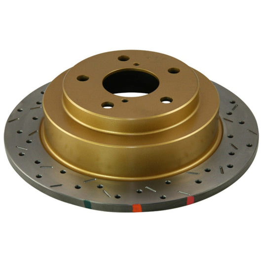 DBA 4000 T3 Series Drilled & Slotted Rear Rotor 02-05 WRX / 98-05 Impreza 2.5L RS | 4644XS