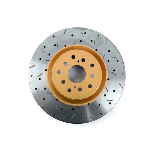 DBA 04-12 Subaru STi/2017 BRZ w/Perf. Pkg. 10 Stud Hole Front Drilled & Slotted 4000 Series Rotor