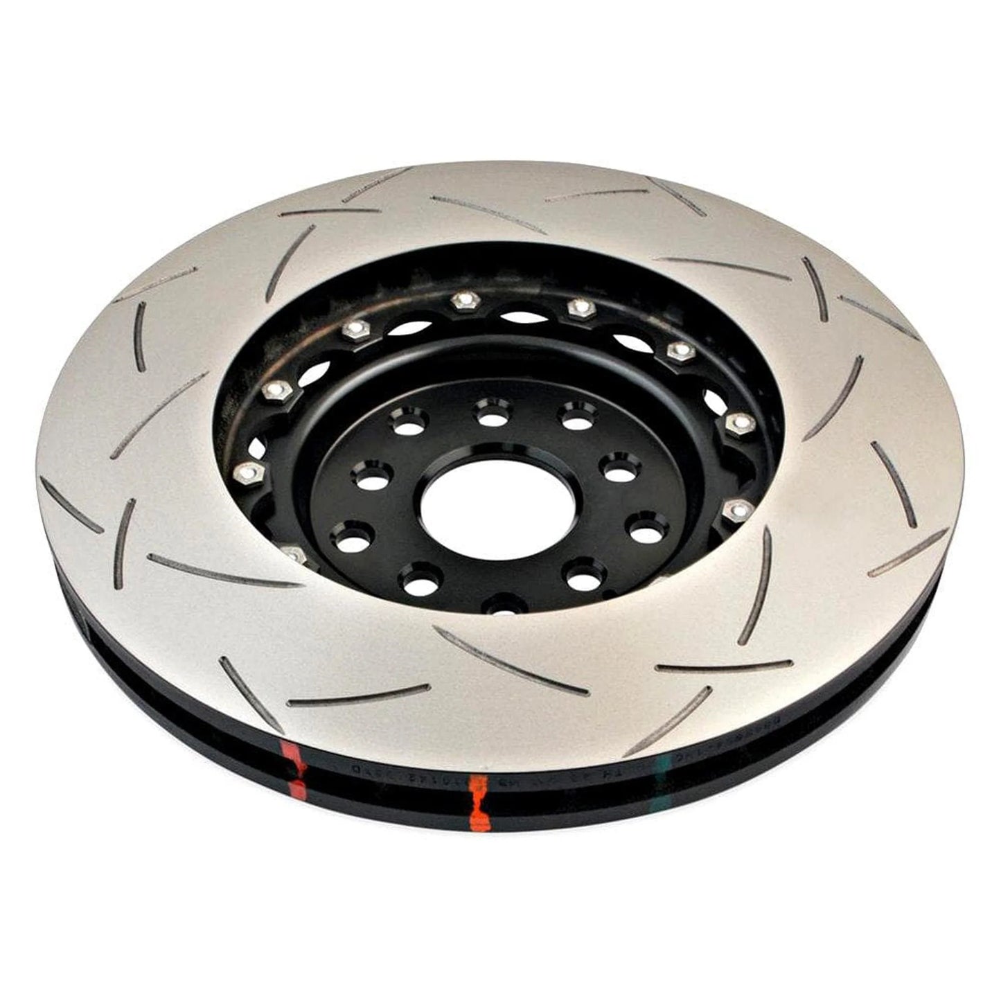 DBA 04-07 STi/2017 BRZ w/Perf. Pkg. 10 Hole Front Slotted 5000 Series 2/PC Rotor Assembled w/Blk Hat