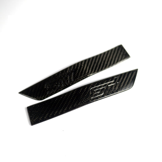 JDMuscle Tanso Carbon Fiber Fender Emblem for 2015-2021 Subaru STI | JDM-WRX15-FEDEM#CF