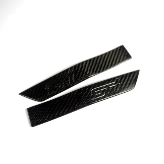 JDMuscle 15-21 WRX/STI Carbon Fiber Fender Emblem w/ STI etching