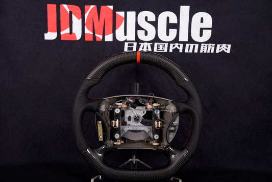 JDMuscle Custom Carbon Fiber Steering Wheel for 2002-2004 WRX 2002-2003 STI