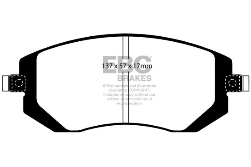 EBC Bluestuff Front Brake Pads Subaru WRX 2003-2005 | DP51661NDX
