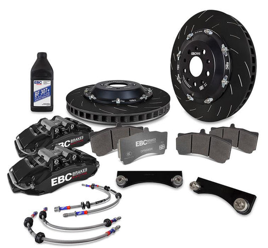 EBC Racing Black 6-Piston 355mm Rotors Apollo Front Big Brake Kit 2002-2014 WRX / 2004-2021 STI / 1993-2007 Impreza| BBK054BLK-1