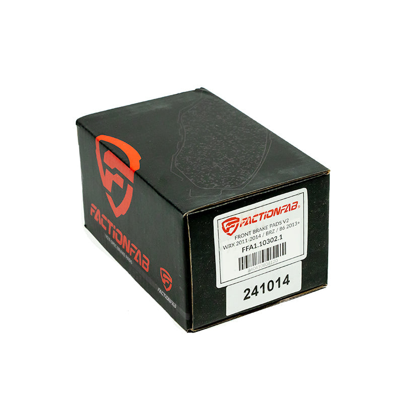 FactionFab V2 Brake Pads - 2011-14 Subaru WRX, 2013+ BRZ/86 - Front