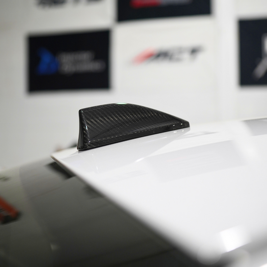 JDMuscle 22-25 WRX / 22+ BRZ /15-21 WRX/STI Tanso Dry Carbon Fiber Antenna Cover w/ Gloss Finish