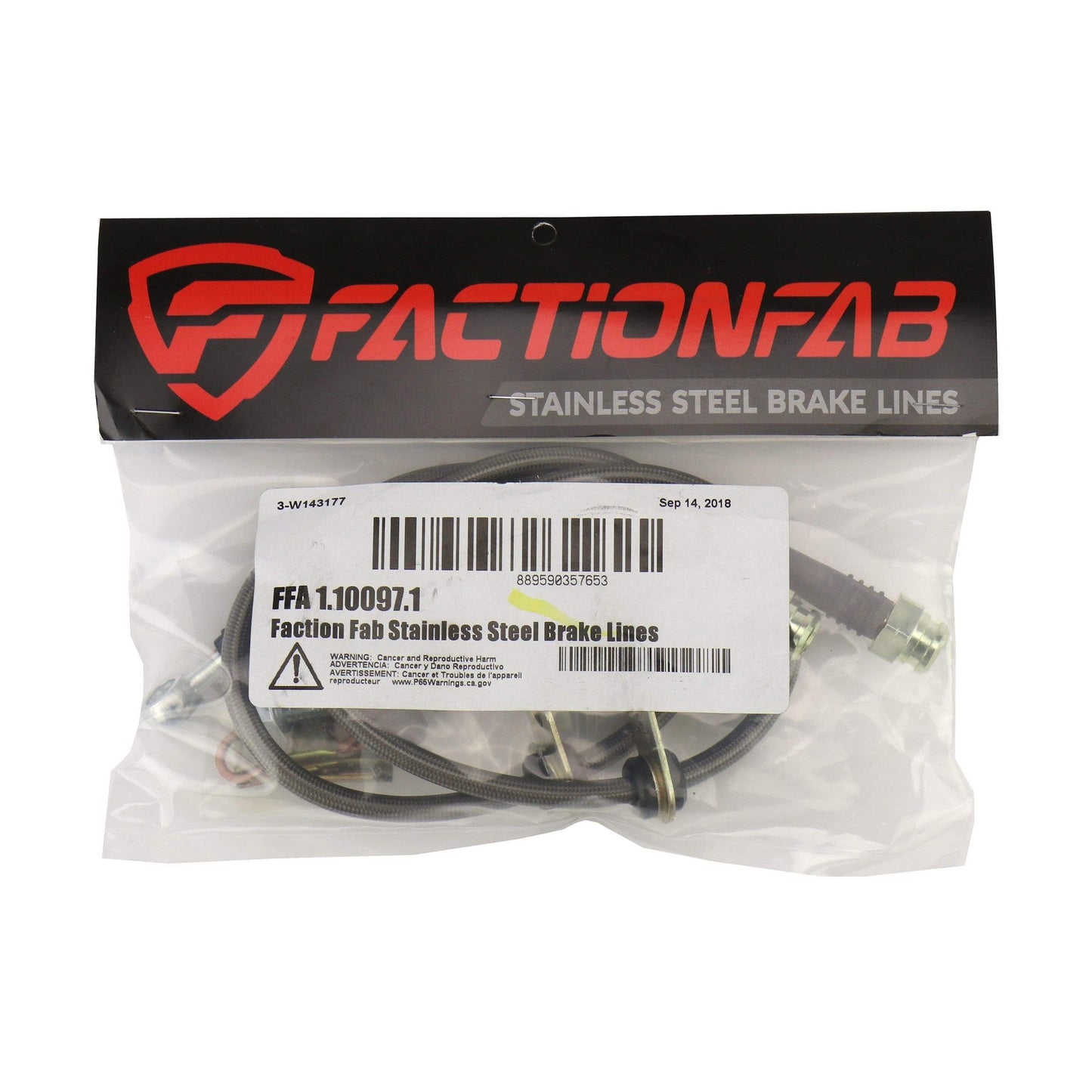FactionFab Front Stainless Steel Brake Lines Scion FR-S 2013-2016 / Subaru BRZ 2013+ / Toyota 86 2017+