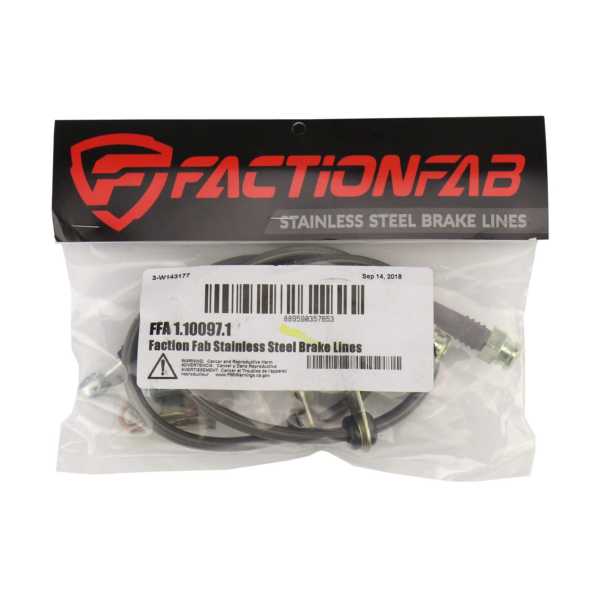 FactionFab Front Stainless Steel Brake Lines Scion FR-S 2013-2016 / Subaru BRZ 2013+ / Toyota 86 2017+