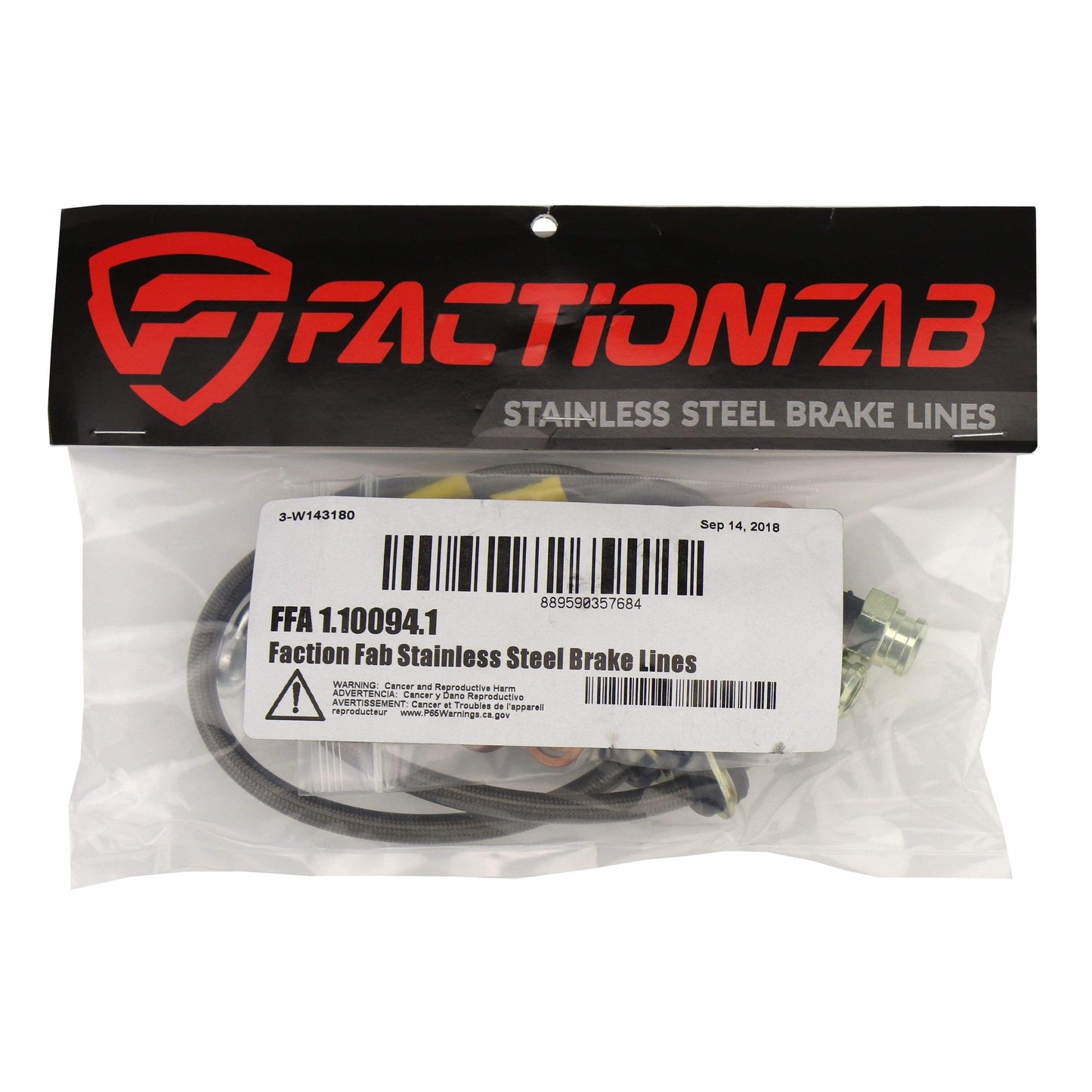 FactionFab Front Stainless Steel Brake Lines Subaru STI 2004-2007 / WRX 2006-2007