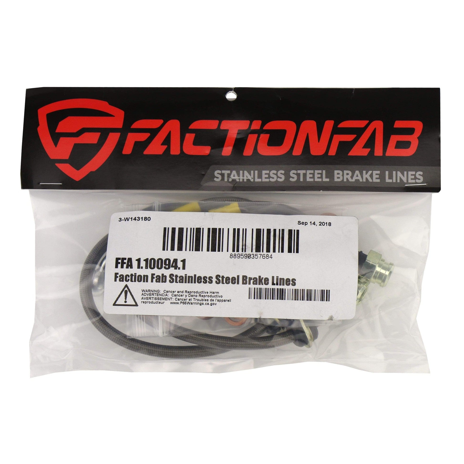 FactionFab Front Stainless Steel Brake Lines Subaru STI 2004-2007 / WRX 2006-2007