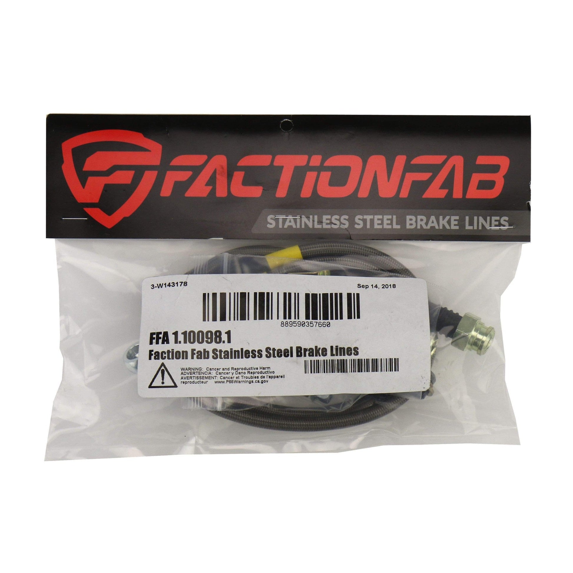 FactionFab Front Stainless Steel Brake Lines Subaru WRX 2002-2005 | 1.10098.1