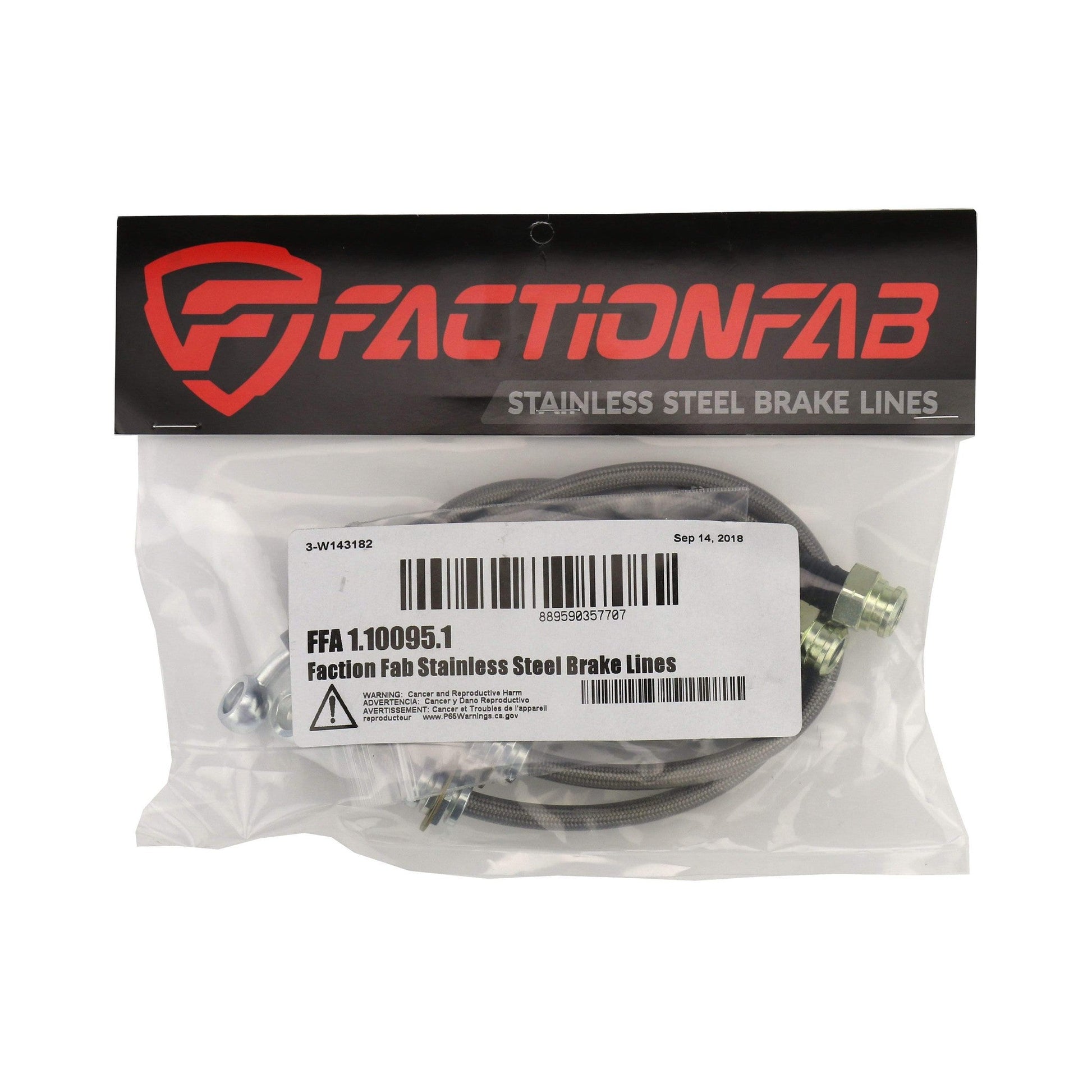 FactionFab Rear Stainless Steel Brake Lines Subaru WRX 2002-2007 | 1.10095.1