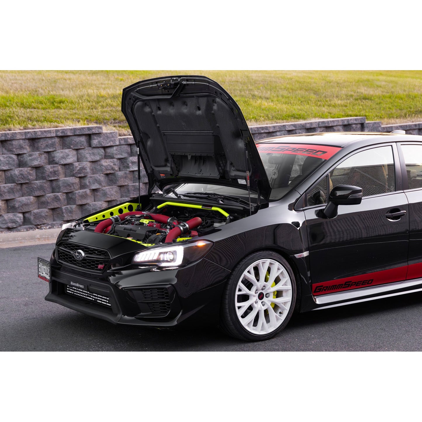 GrimmSpeed High-Lift Hood Struts - 2015+ Subaru WRX, 2015-21 Subaru STI