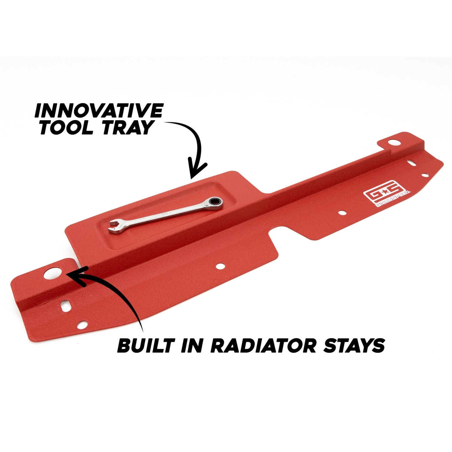 GrimmSpeed Radiator Shroud w/ Tool Tray - 2008-14 Subaru WRX, 2008-14 Subaru STI