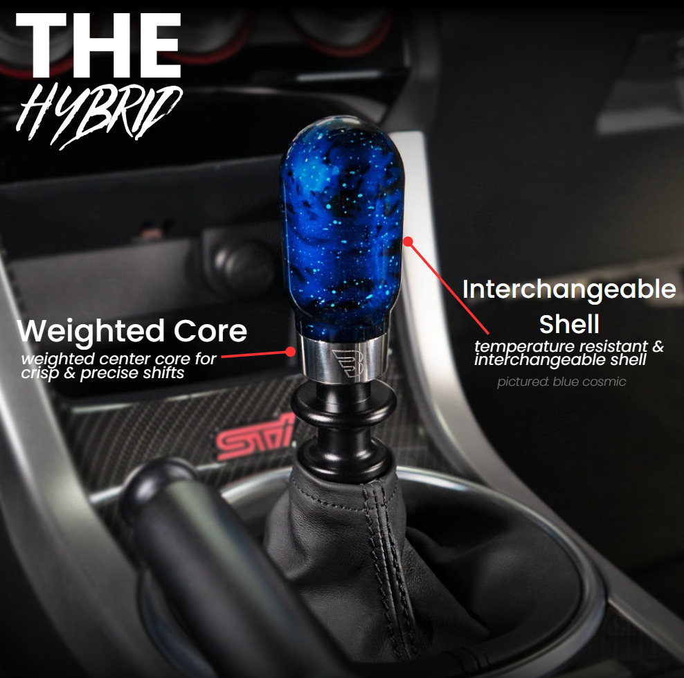 Billetworkz "Hybrid" Shift Knob - Fits Subaru CVT: WRX (2022+), Crosstrek (2024), Forester (2025+), Impreza (2024), Legacy/Outback (2015+)