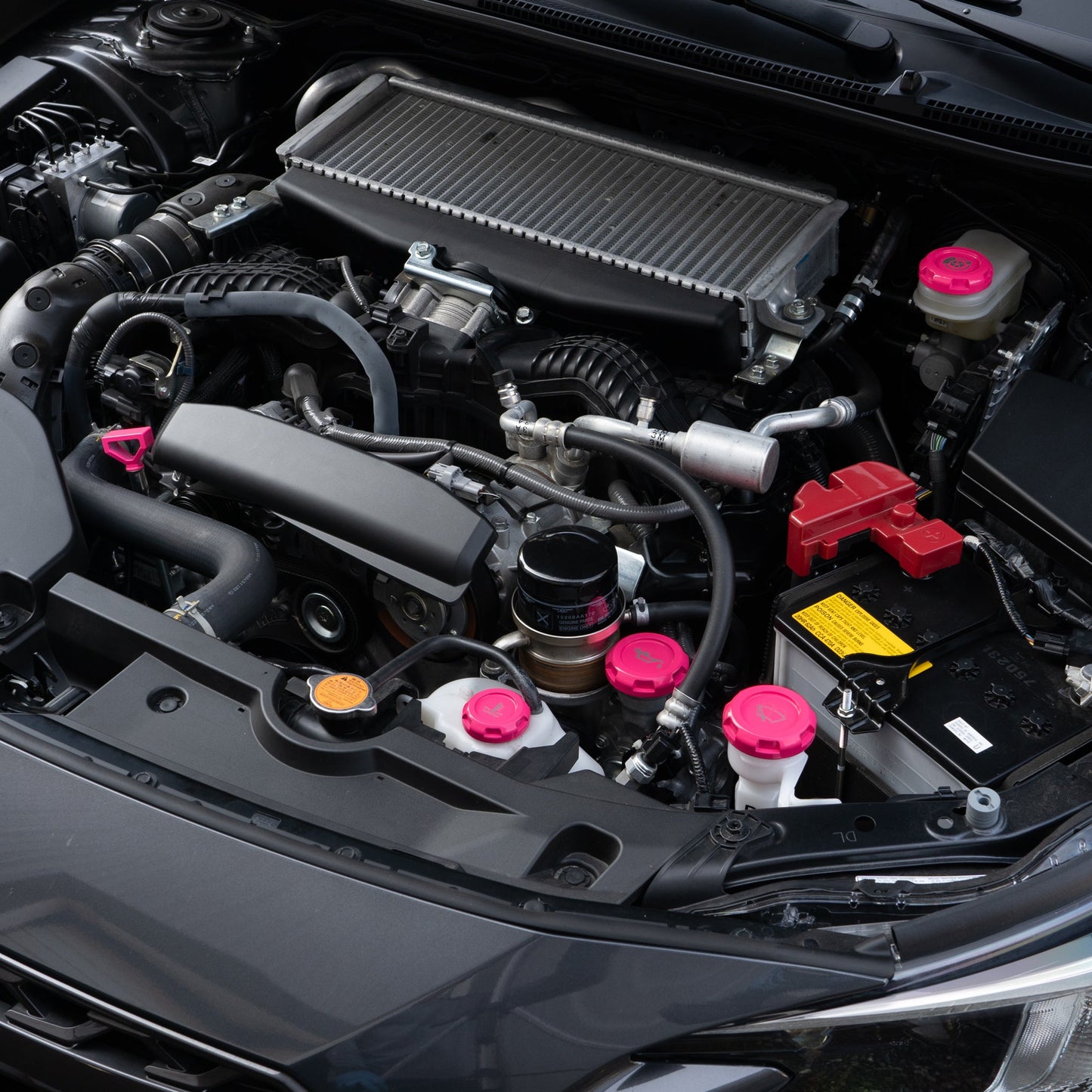 Billetworkz Engine Bay Caps - Subaru WRX/STI 2002-2007