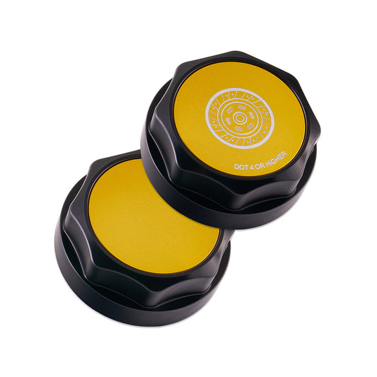 IAG Revolve Clutch Fluid Reservoir Cap w/ Anodized Color Accent Gold Subaru BRZ 2013-2025 | IAG-ACC-5313BKGD
