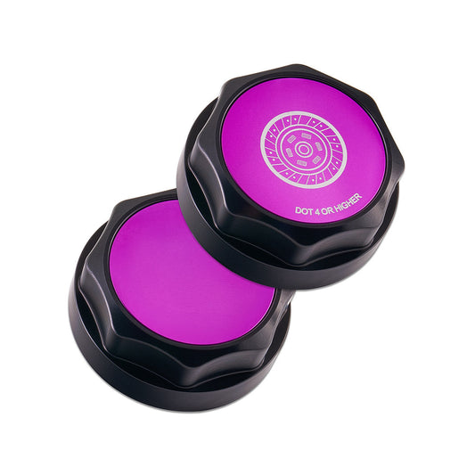 IAG Revolve Clutch Fluid Reservoir Cap w/ Anodized Color Accent Purple Subaru BRZ 2013-2025 | IAG-ACC-5313BKPR