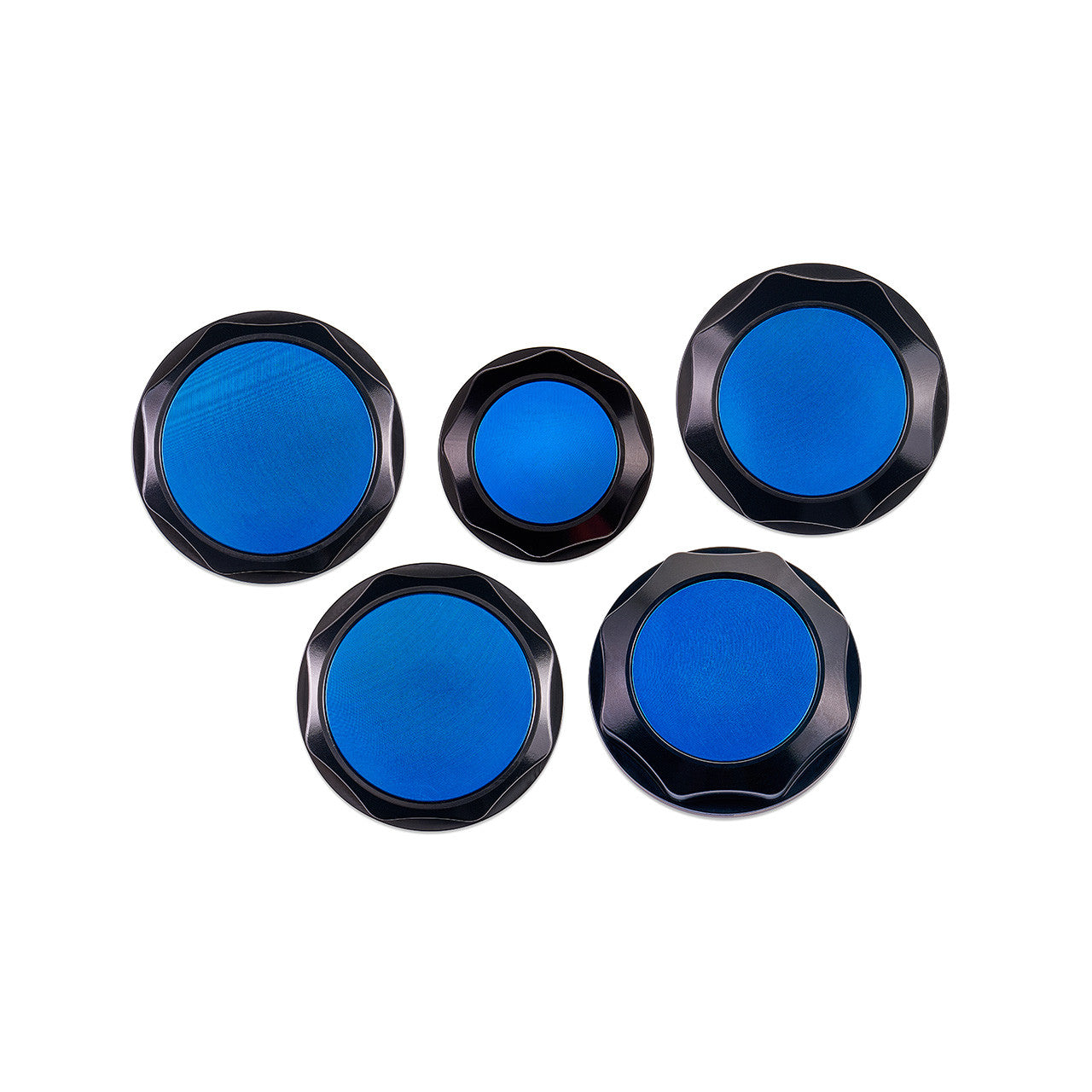 IAG Revolve Engine Bay Dress-Up Cap Kit Blue WRX 22-25 / BRZ 13-25 | IAG-ACC-5405BKBL