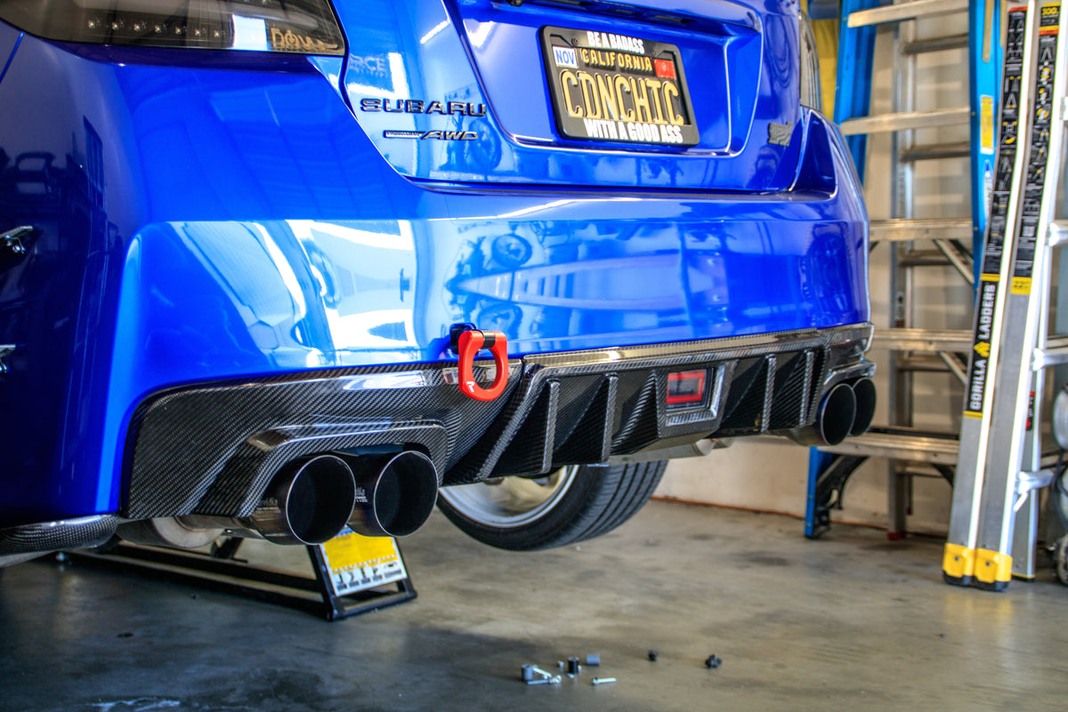 OLM LE Dry Carbon Fiber Rear Diffuser - 2015-2021 Subaru WRX / STI