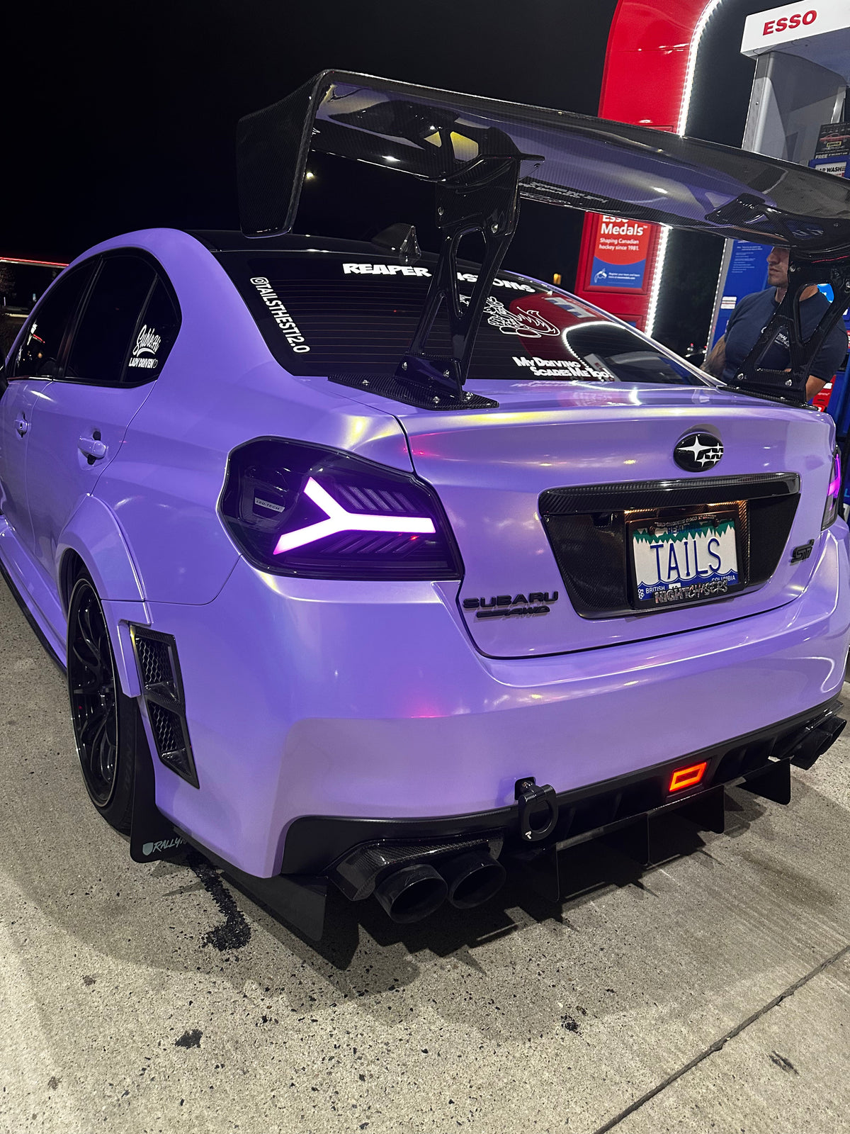 OLM Y-Spec LED Taillights (Smoke Lens  White Optic w/RGB) - 2015-2021 WRX / STI