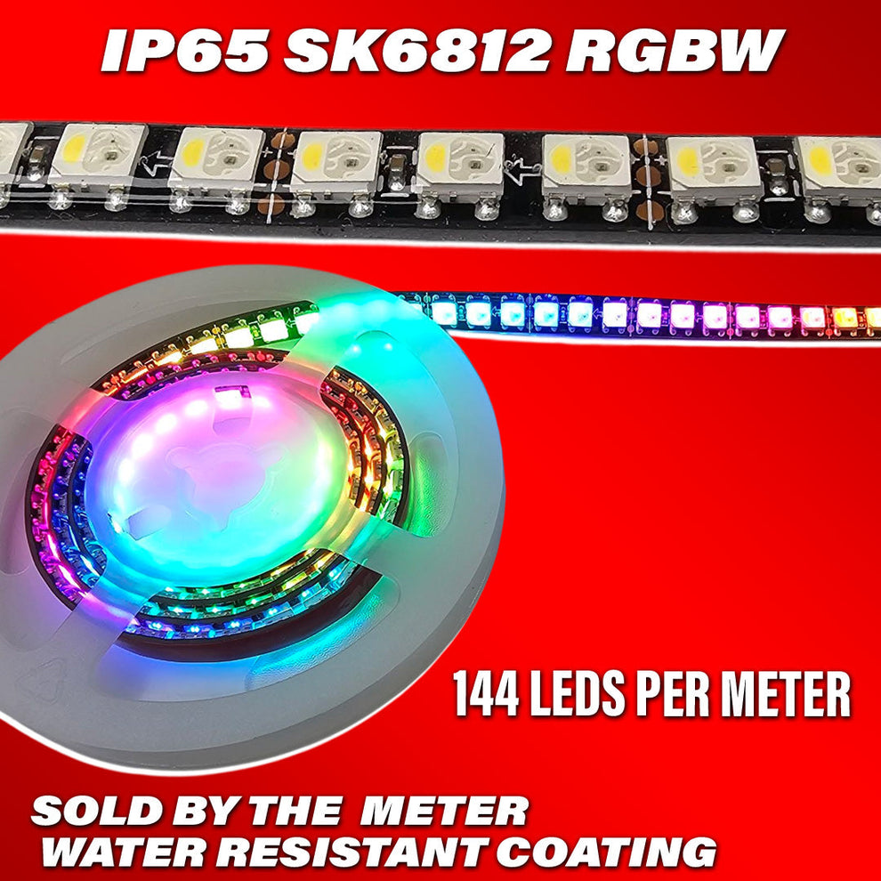 IP65 Water-Resistant Flow Series SK6812RGBW LED Strip – AutoSpec Design