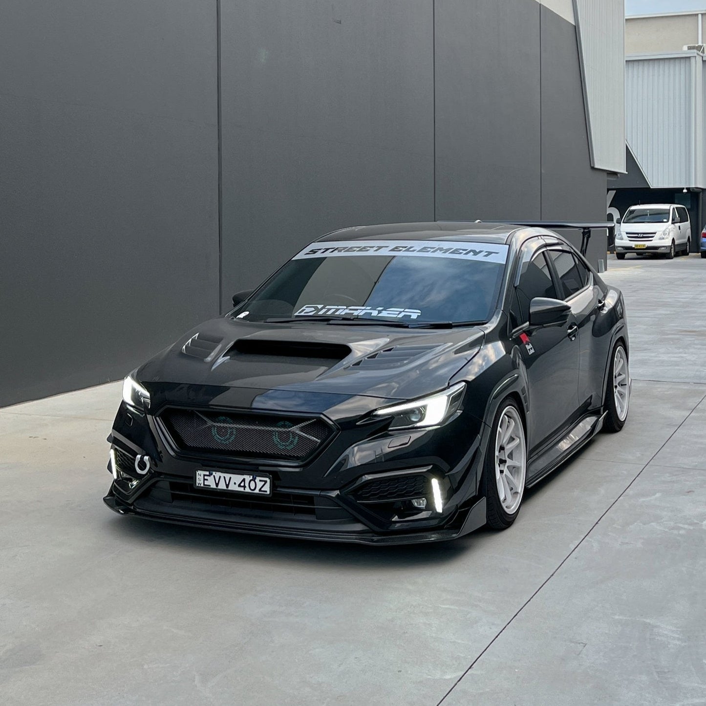 JDMuscle 22-25 WRX Front Bumper Grille V1  | Gloss Black / Paint Matched | CS Style