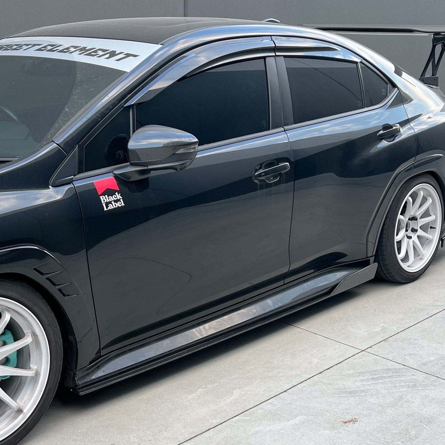 JDMuscle [22-25 WRX] Tanso Carbon Fiber V2 Side Skirts