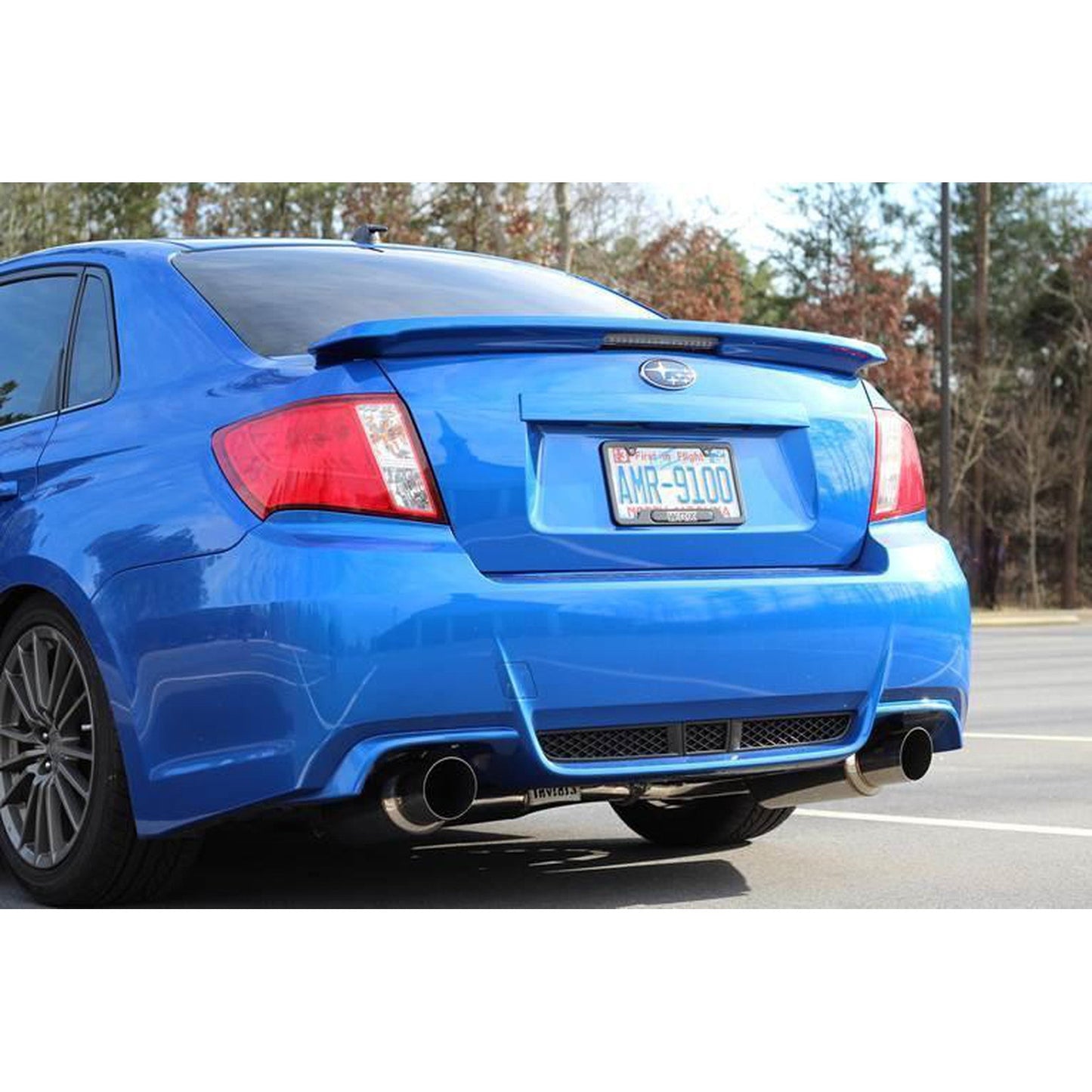 Invidia Dual N1 Stainless Steel Tips Cat Back Exhaust Subaru WRX / STI Sedan 2011-2014 | HS11STIGTP