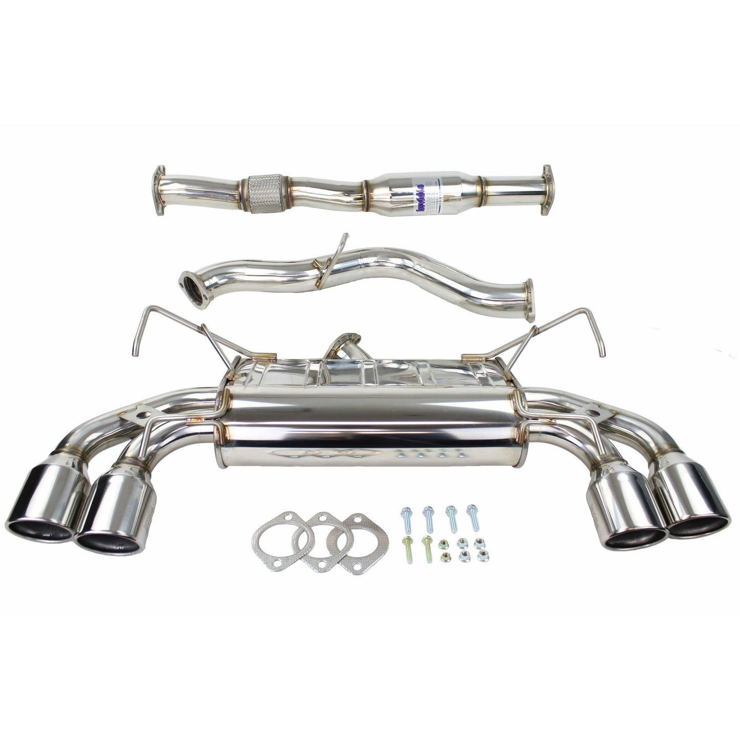 Invidia Q300 Stainless Steel Tip Cat Back Exhaust STI 2008-2014 / WRX 2011-2014 Hatchback | HS08STIG3S