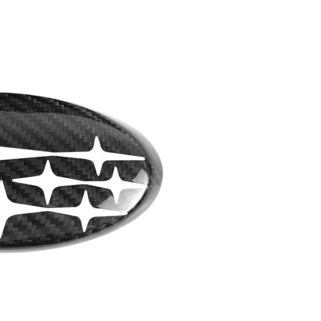 JDMuscle [22-25 WRX, 15-21 WRX/STI, 18-23 Crosstrek, 17-24 Impreza] Tanso Carbon Fiber Subaru Emblem Covers Front& Back, Red/White/Blue