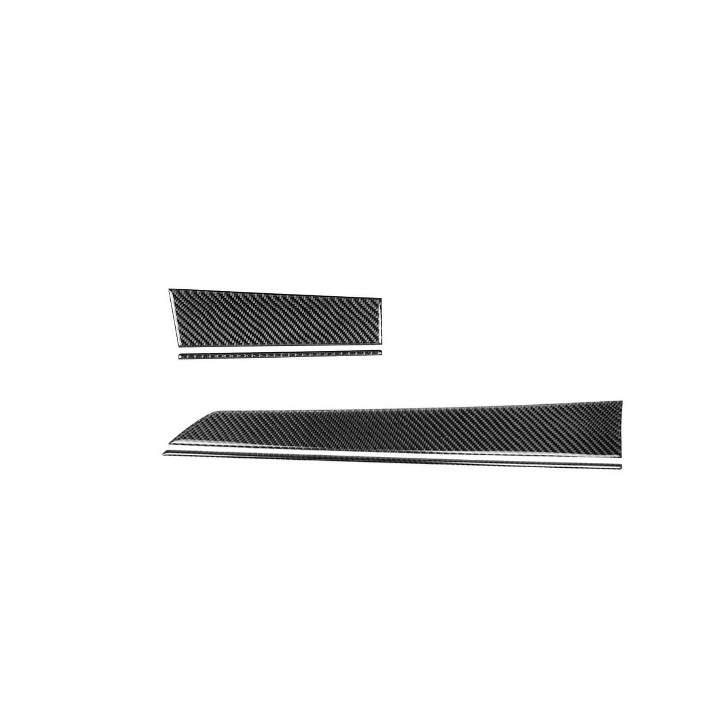 JDMuscle 22-25 WRX P&S Series Carbon Fiber Driver&Passenger Dash Trim Covers 4 PC | Black Carbon Fiber/ Red Carbon Fiber