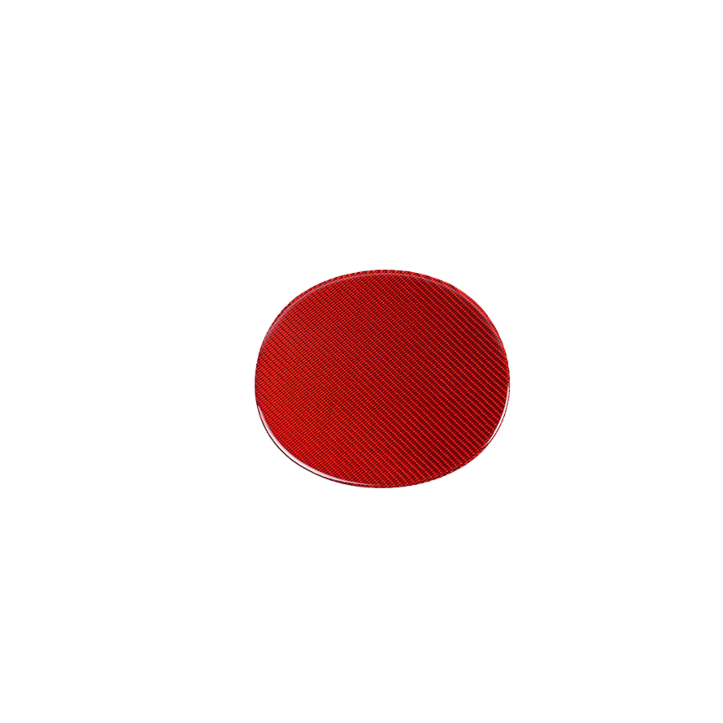 JDMuscle 22-25 WRX P&S Series Carbon Fiber Fuel Door Cover | Black Carbon Fiber/ Red Carbon Fiber