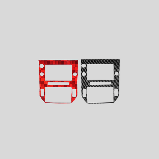 JDMuscle 22-25 WRX P&S Series Carbon Fiber Infotainment Screen Trim Cover | Black Carbon Fiber/ Red Carbon Fiber