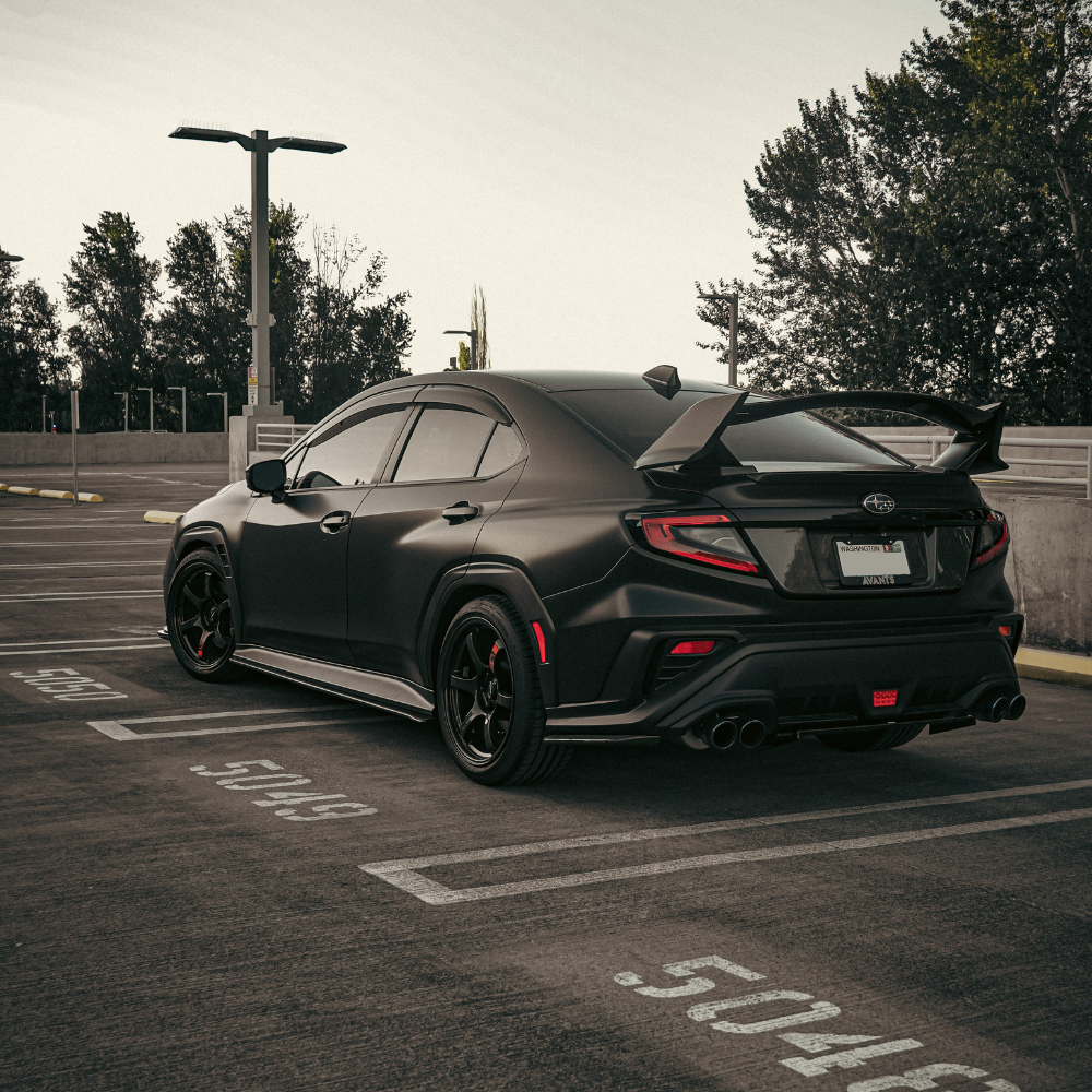 JDMuscle 22-25 WRX Spoiler - Concept S Style Paint Matched / Gloss Black / ABS