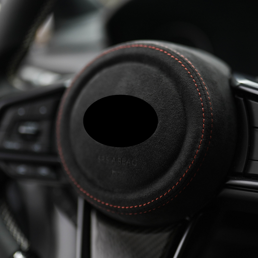 JDMuscle 22-25 WRX Airbag Cover - Leather / Alcantara