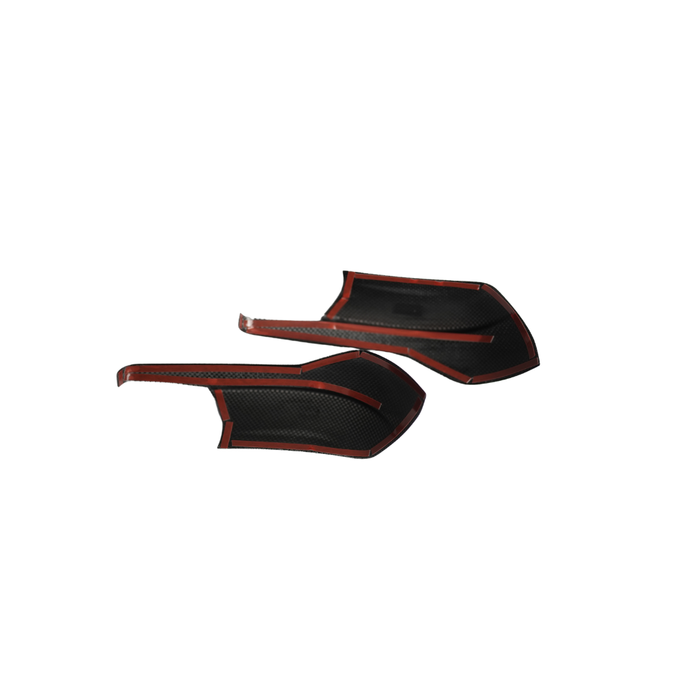 JDMuscle 22-25 WRX Tanso Dry Carbon Fiber Side Mirror Lower Trim Covers w/ Gloss Finish