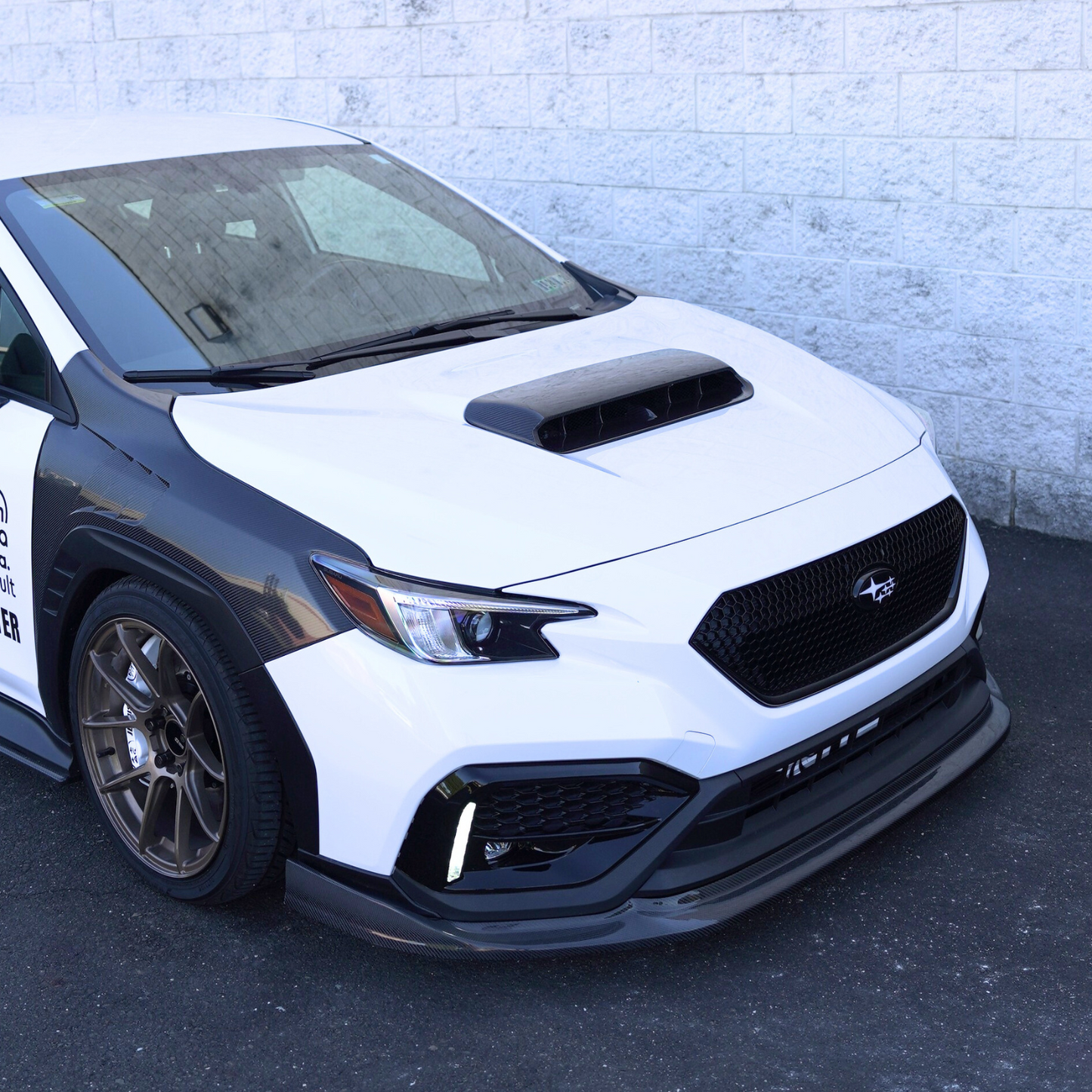 JDMuscle 22-25 WRX Carbon Fiber CS Style Front Lip