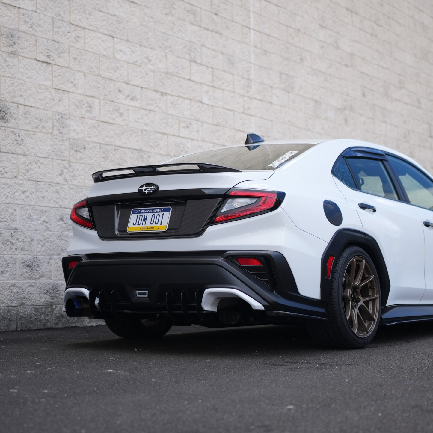 JDMuscle 22-25 WRX Carbon Fiber Duck Bill V8