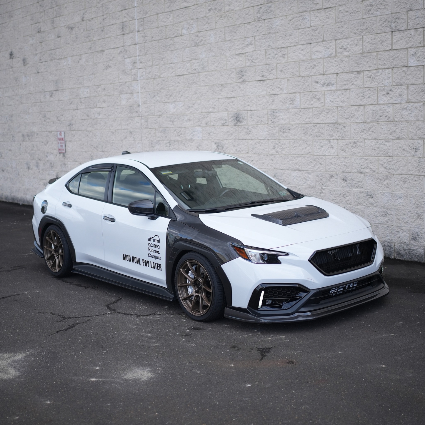 JDMuscle [22-25 WRX] Carbon Fiber FMIC Reverse Hood Scoop V2