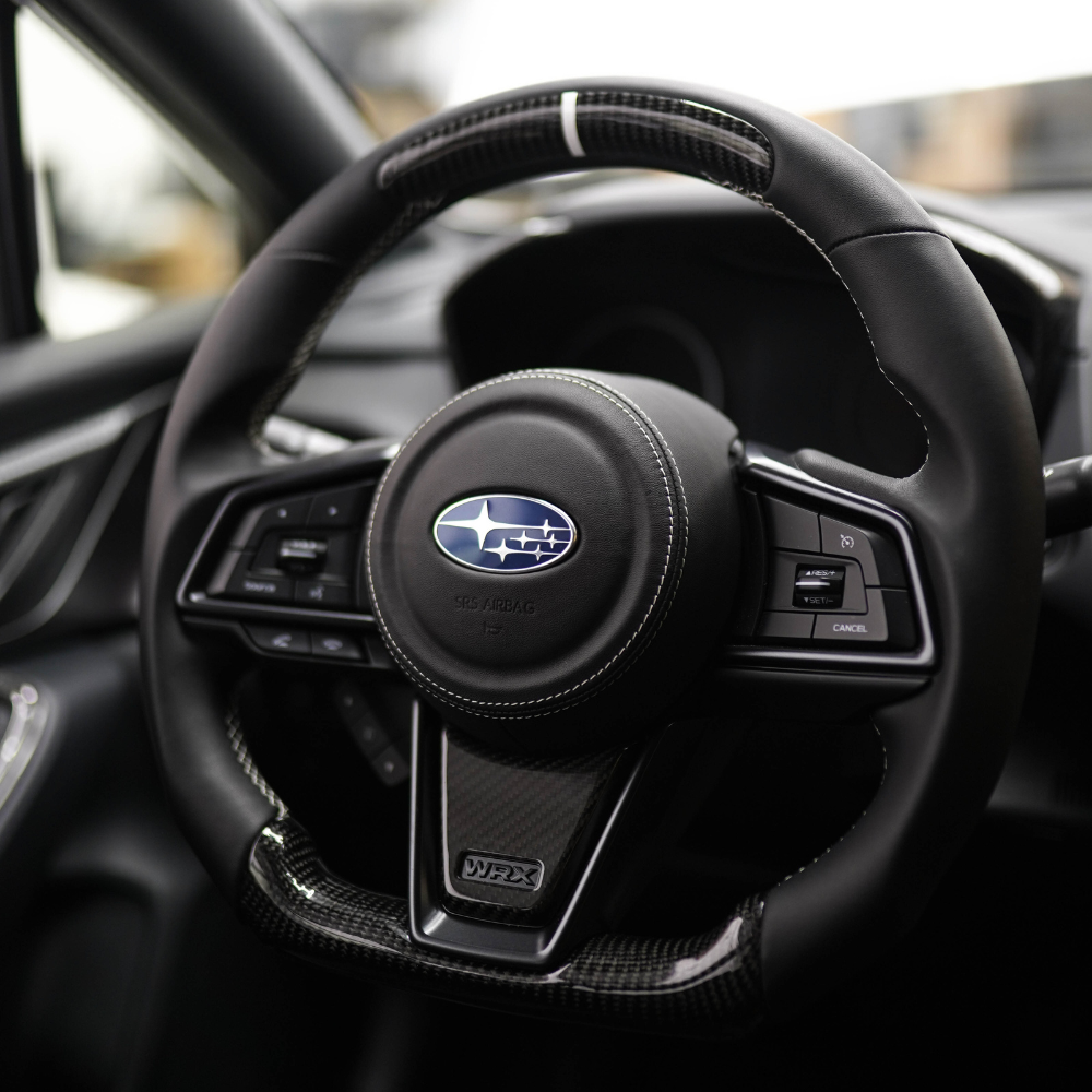 JDMuscle 22-25 WRX Airbag Cover - Leather / Alcantara