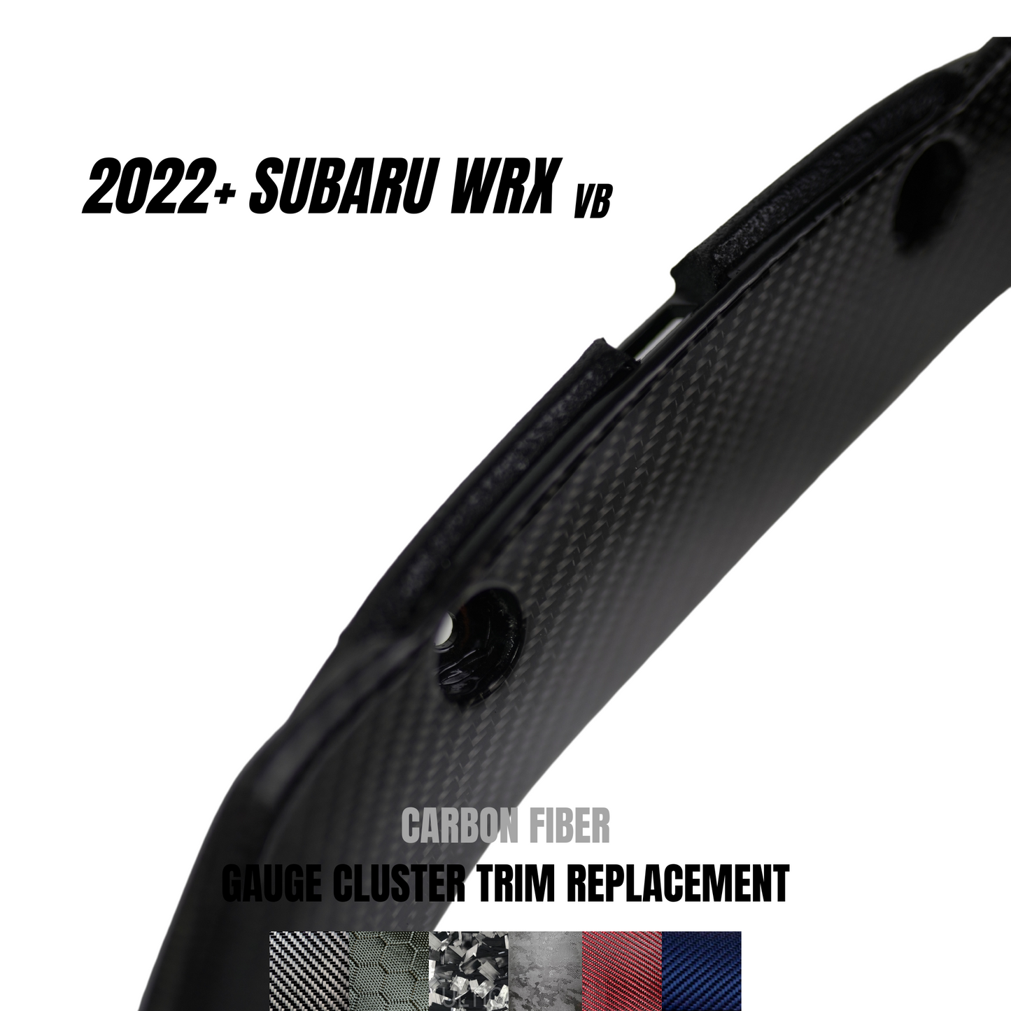 JDMuscle 22-25 WRX Carbon Fiber Gauge Cluster Trim Replacement