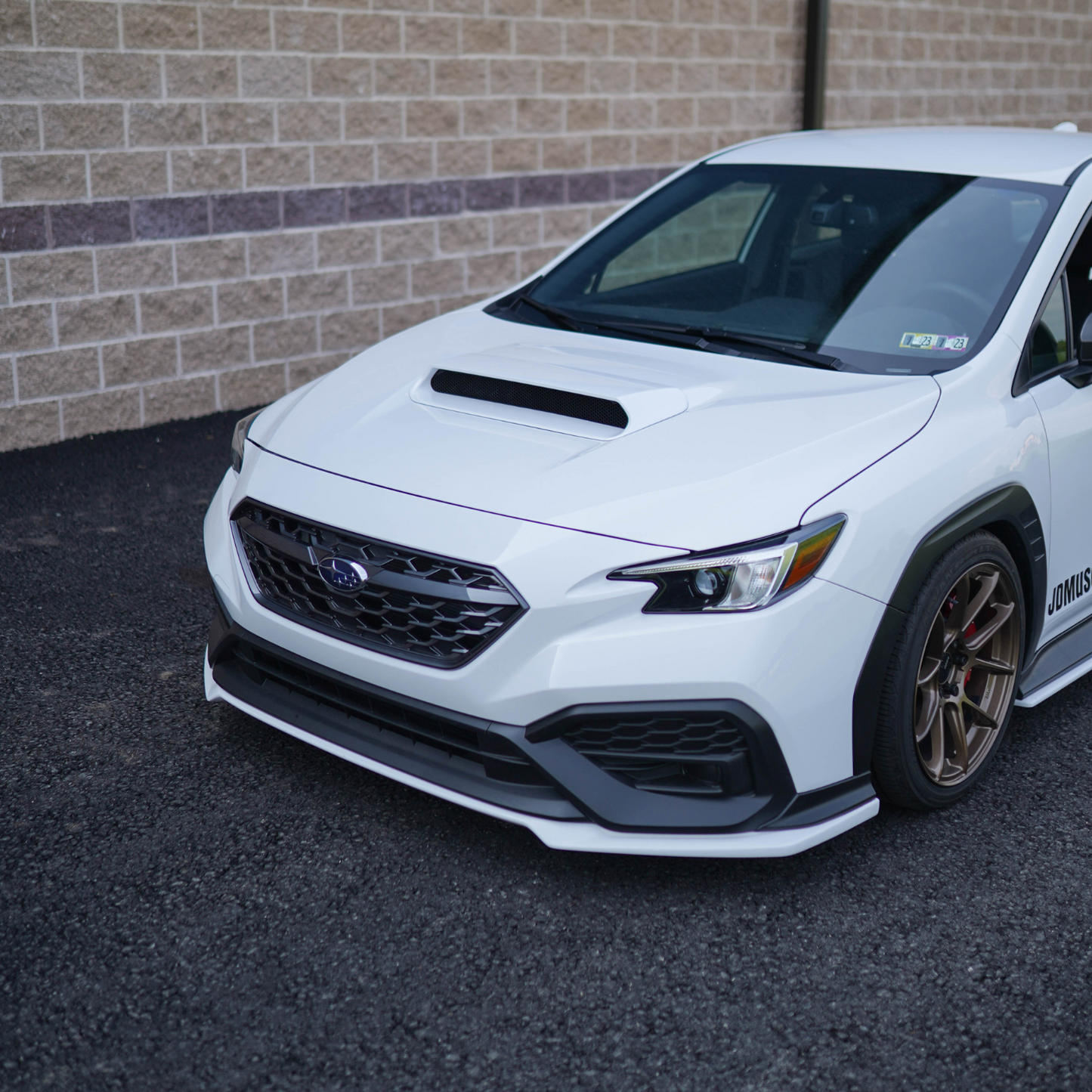 JDMuscle 22-25 WRX Oversized Hood Scoop OE+ Style - Gloss Black / Paint Matched / Carbon Fiber | Bulge