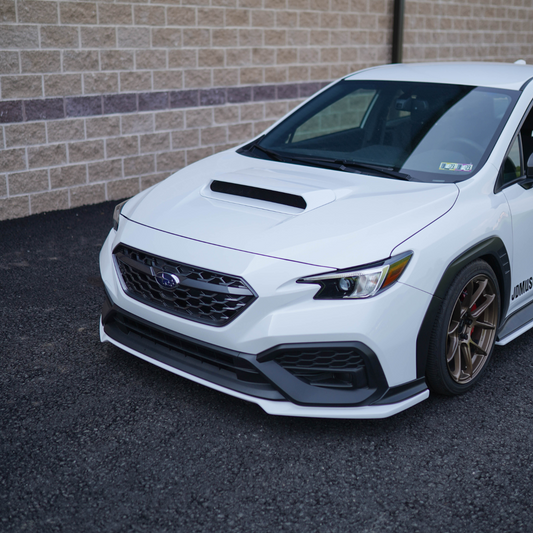 JDMuscle 22-25 WRX Oversized Hood Scoop OE+ Style - Gloss Black / Paint Matched / Carbon Fiber | Bulge