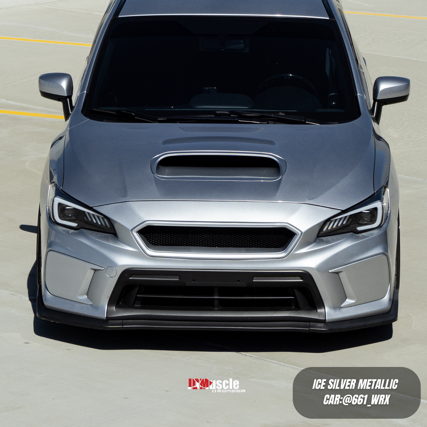 JDMuscle 18-21 WRX/STI Grille V2 | Paint Matched / Gloss Black | CS Style | ABS