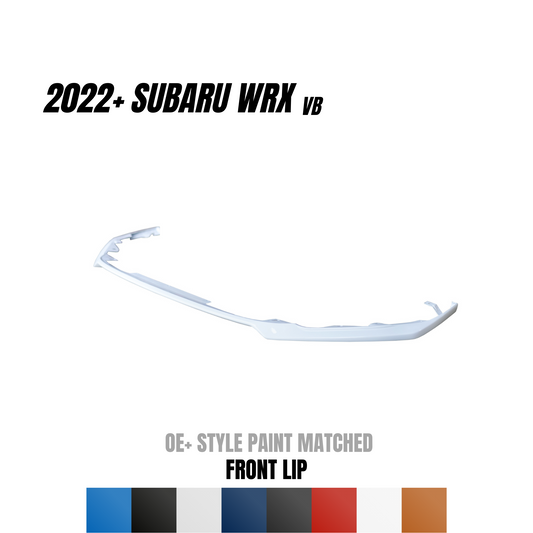 JDMuscle 22-25 WRX Front Lip | OE+ Style Paint Matched / Gloss Black